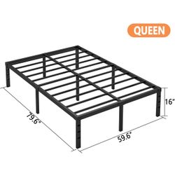 Queen Metal Platform Bed Frame