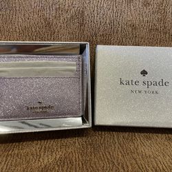 NEW Kate Spade Lilac Fabric Card Holder
