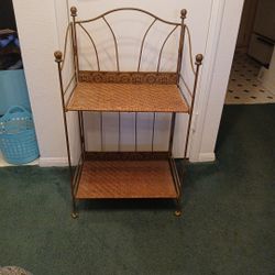 Metal/Wicker Shelf