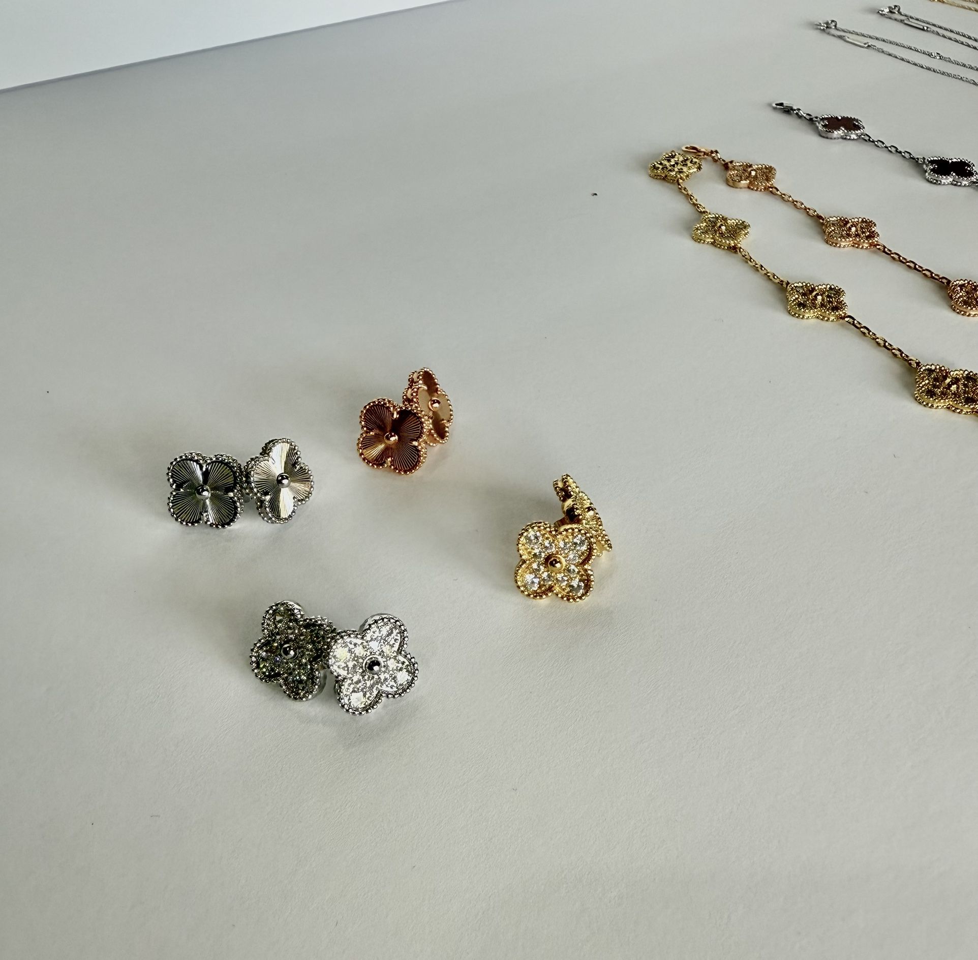 Aretes Clover Sterling Silver 