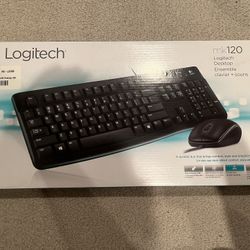 Logitech Keyboard with Mouse mk120 