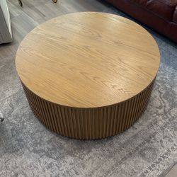 Arhaus Finnley Round Coffee Table, 36”, Color: Honey