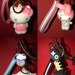 Sanrio & Sonic Keychains 