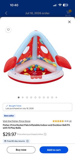 Kids inflatable ball pit