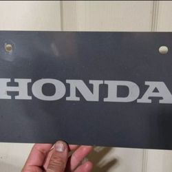 Honda Showroom Display Plate