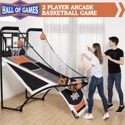  EZ Fold Premium Indoor Arcade Basketball Game with Steel Frame and Polycarbonate Backboard