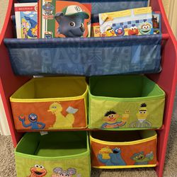 Elmo Table Set With Bookshelves 
