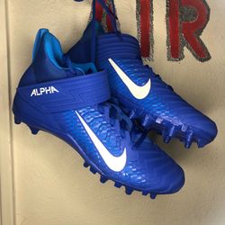 🏈 Nike Men's Alpha Menace Varsity 2 D Mid Football Cleats Blue [SIZE 11]   MAKE AN OFFER