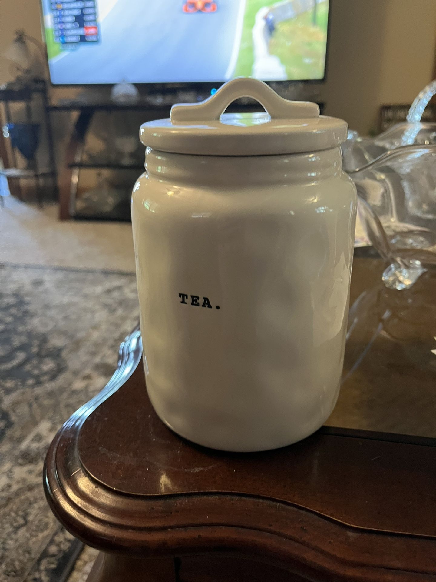Rae Dunn Tea Canister