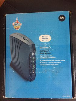 Motorola surfboard cable modem M:SB5101
