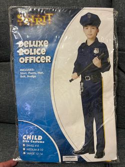 Spirit Deluxe Police Officer Child Costume Small 4-6