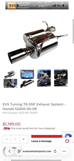 S2000 evs  exausht 70mm