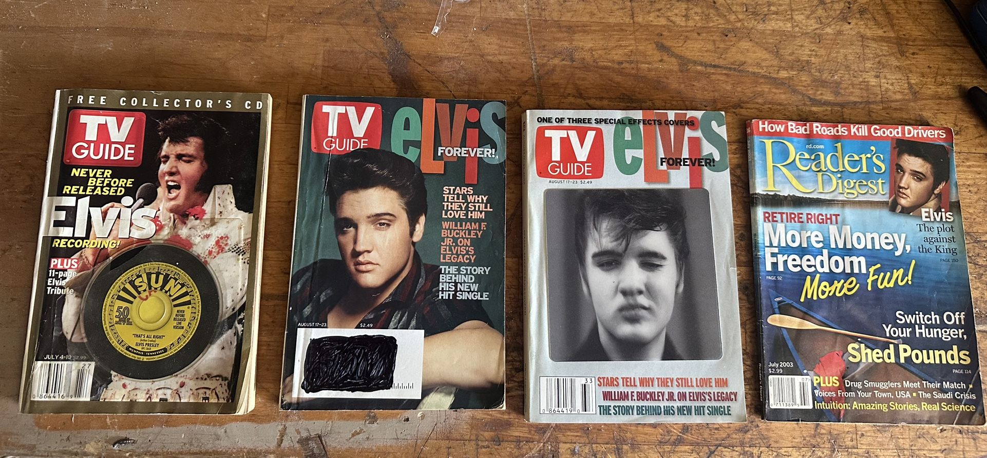 Elvis Featured In TV Guide And Readers Digest