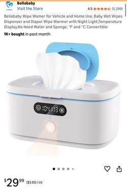 Baby wipe warmer