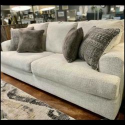 Velletri Pewter Sofa Loveseat / Financing Options / Free Delivery 1099