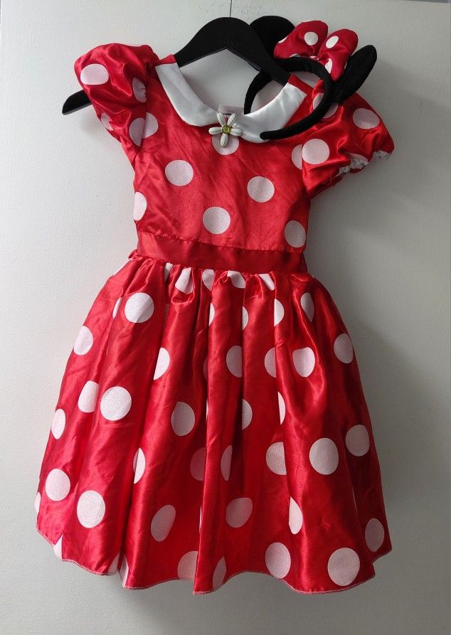 Minnie Mouse Halloween Costume Size 5-6t 