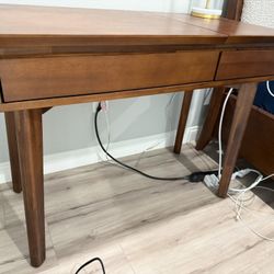 Mid-Century Modern Oak Vanity 