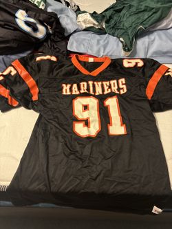 Mariners #91 Football Jersey Speedline Black Orange - Size XL
