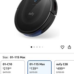 Eufy Clean Robot Vacuum 11S Max 