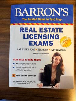 Barron’s Real Estate Licensing Exams (11th Edition) – Excellent Condition
