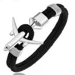 Super Cool Airplane Anchor Paracord Bracelet