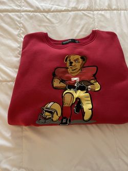 Long Sleeve Red Bear Protest Crew Neck XL Colin Karpernick