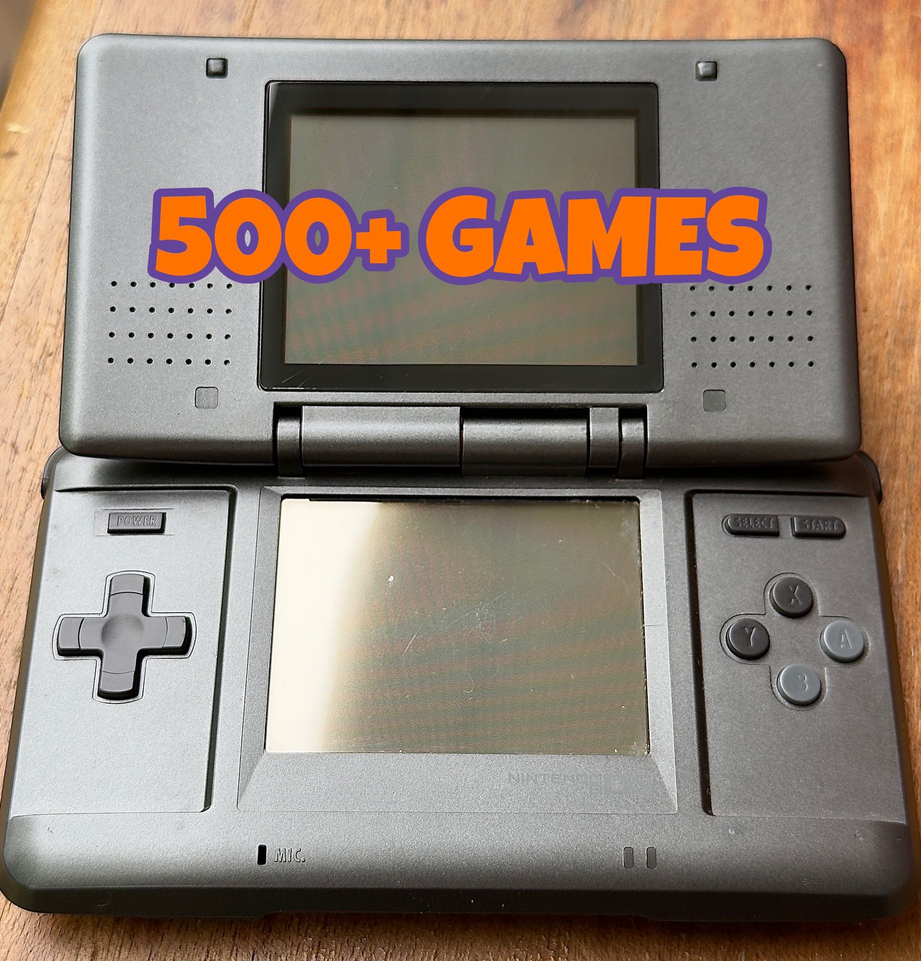 500+ Games - Original Custom Japanese Nintendo DS Handheld Console - Black