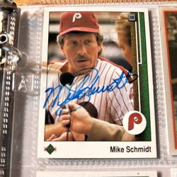 Auto’d Mike Schmidt and Some Jordan cards too