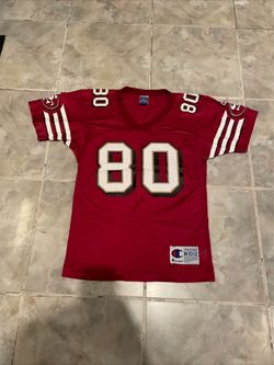 VTG 90s Champion San Francisco 49ers Jerry Rice Jersey #80 Youth SZ M 10-12