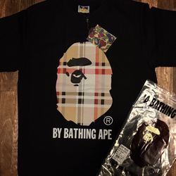 BAPE A Bathing Ape Check by Bathing Tee