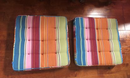 Cushion Ottoman From Pottery Barn 