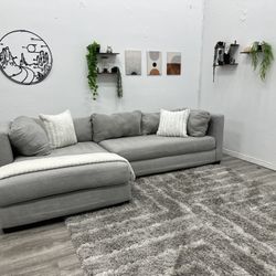 Grey Sectional Couch - Free Delivery 