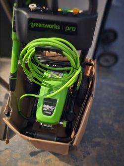 GREENWORKS PRO PRESSURE WASHER.....2,500 PSI.....$ 170