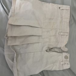 White Skirt Pants Set Shorts Fashion