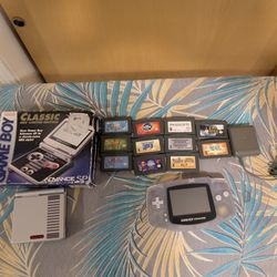 NES  Game Boy Advanced SP And  Glacier
