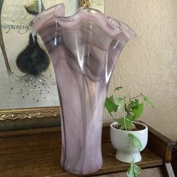 Flower Vase,  ( H 16”  circumferential  10”)    Lb 6   ( does not include the plant ) 