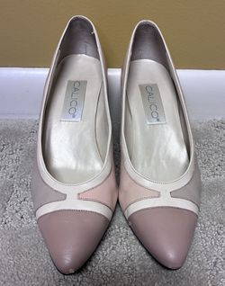 Women’s Genuine Leather High Heels Size 7.5 By Calico