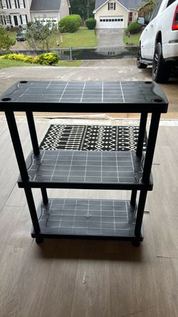 3-Tier Plastic Storage Shelf Unit