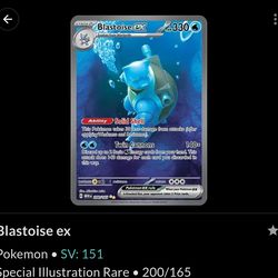 RAW Blastoise EX
