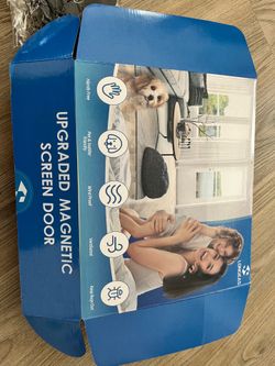 brand new open box magnet screen door