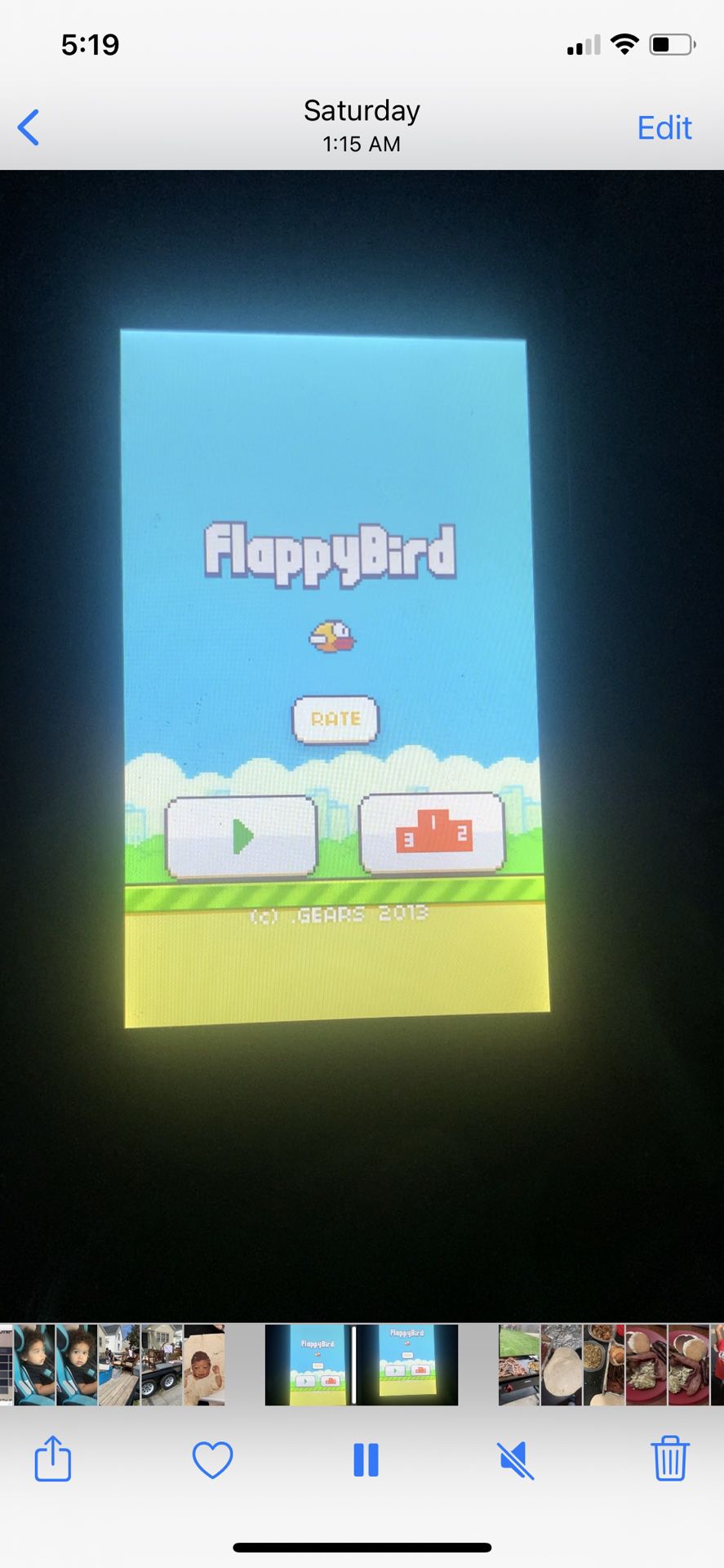 Original Flappy bird Game On Android Phone