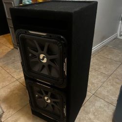 12” Square kicker subwoofers with ported box