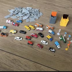 Mini Driven Toy Vehicles And Cars  With Roads
