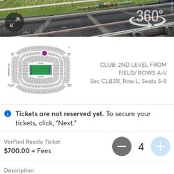 Texans tickets CLB311 row M