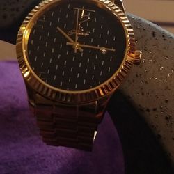 LUSSO Black Dial Dress/Fashion Watch