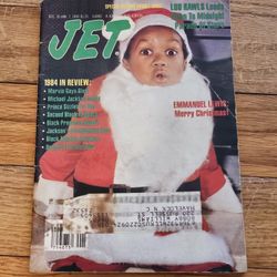 Emmanuel Lewis Santa 1984 In Review Jet Magazine Dec 31,1985 Vintage African American Magazine Arts/Crafts Black History Project Gift Idea