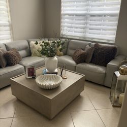 All Leather Sectional Cost Over 3k Great Shape. Sectional only not accessories .