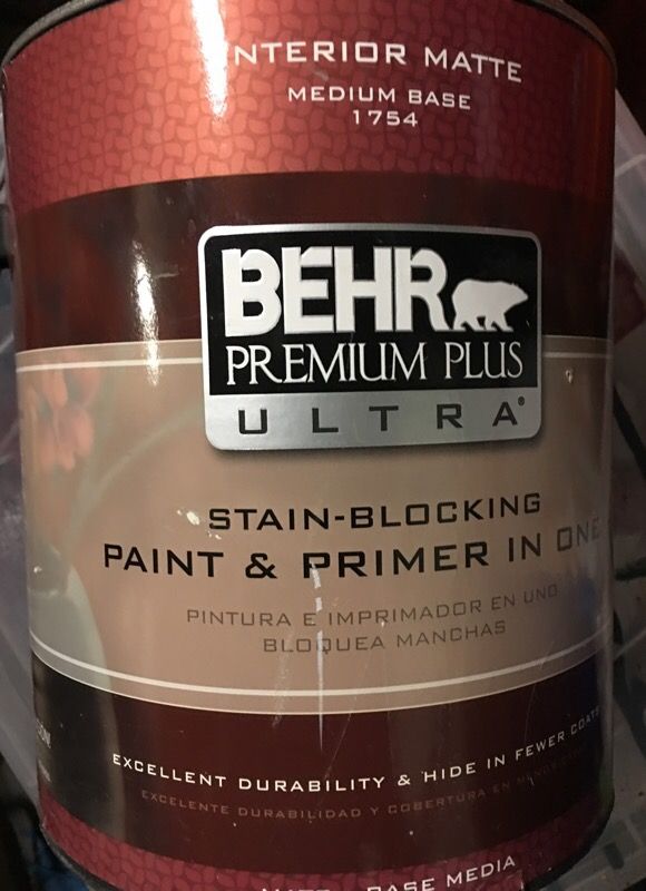 BEHR Premium Plus Ultra 1 gal. Medium Base Flat/Matte Interior Paint COLOR (Elephant Skin)