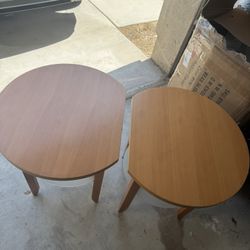 Wood End Tables X2