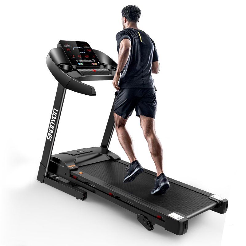 SKONYON 2.5HP Folding Treadmill Electric Treadmill with LED Display and Cup Holder for Home Gym Fitness Exercise